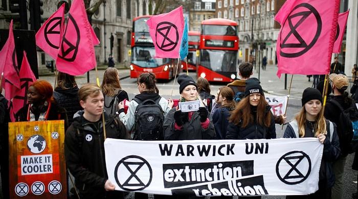 Extinction Rebellion protests hit London Fashion Week