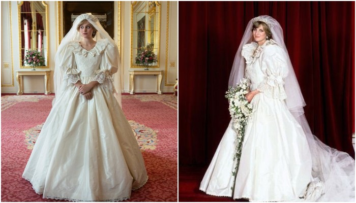 Emma Corrin Stuns As Princess Diana In Her Wedding Dress As ‘the Crown