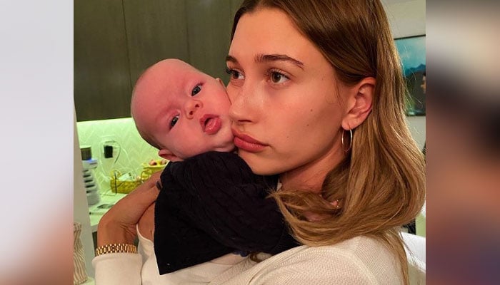 Hailey Bieber shares adorable moment with baby niece in latest pic