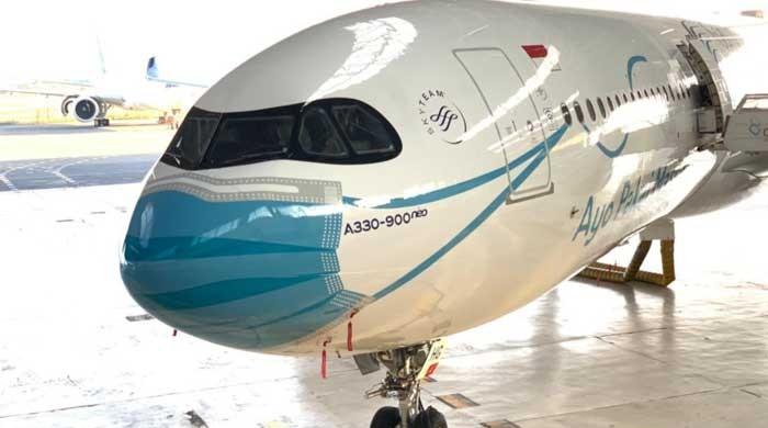 Indonesian airline paints mask on its planes to support COVID-19 campaign