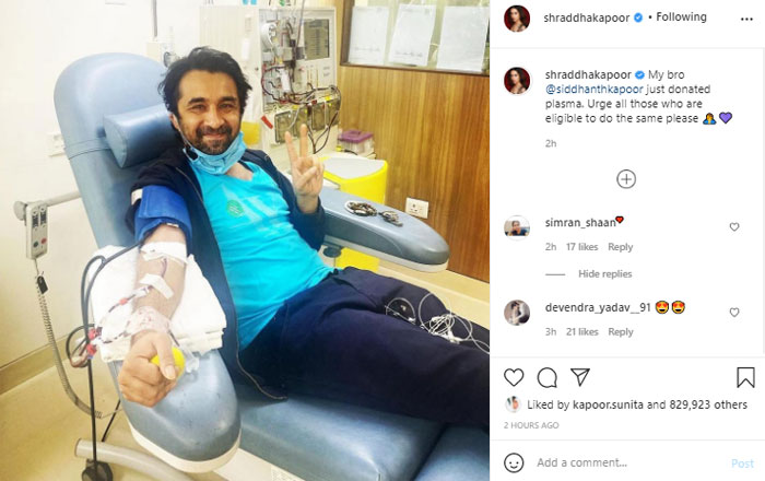 Download Shraddha Kapoor urges fans to donate plasma to help Covid patients