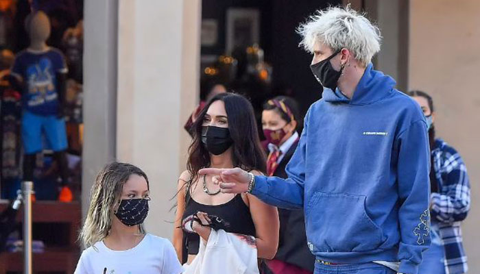 Machine Gun Kelly seen out and about with Megan Fox's kids ...