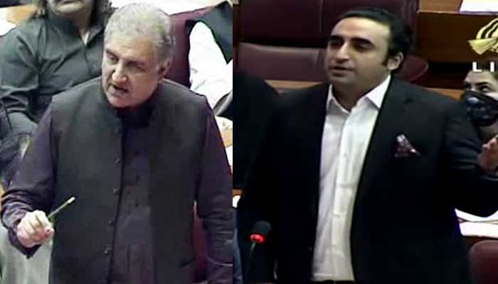 PPP Chairperson Bilawal Bhutto and Foreign Minister Shah Mahmood Qureshi.