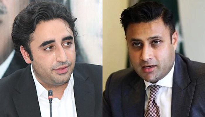 PPP Chairman Bilawal Bhutto-Zardari (left) and former special assistant to the prime minister on overseas Pakistanis Zulfi Bukhari (right). — Twitter/File