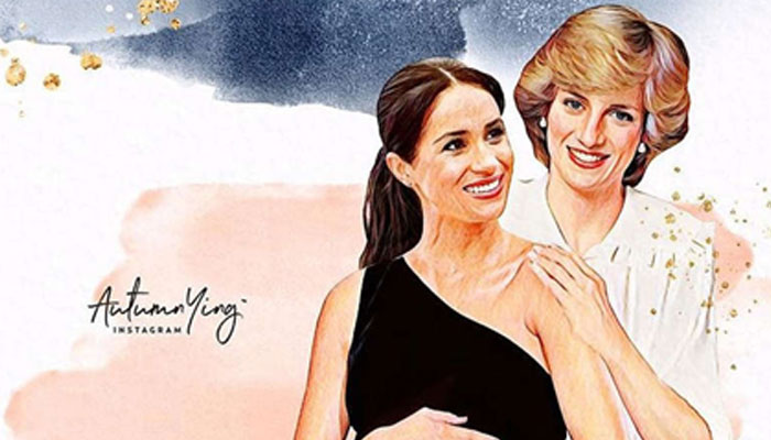 Princess Diana reimagined with Kate, Meghan Markle in emotional paintings