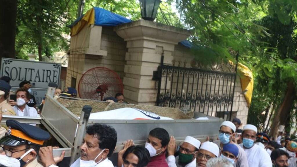 In photos: Dilip Kumar taken to Mumbai cemetery for final rest