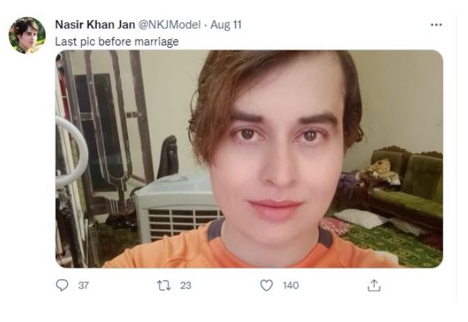 Nasir Khan ties the knot, shares photo with bride