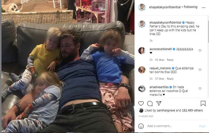 Elsa Pataky says Chris Hemsworth is an amazing dad