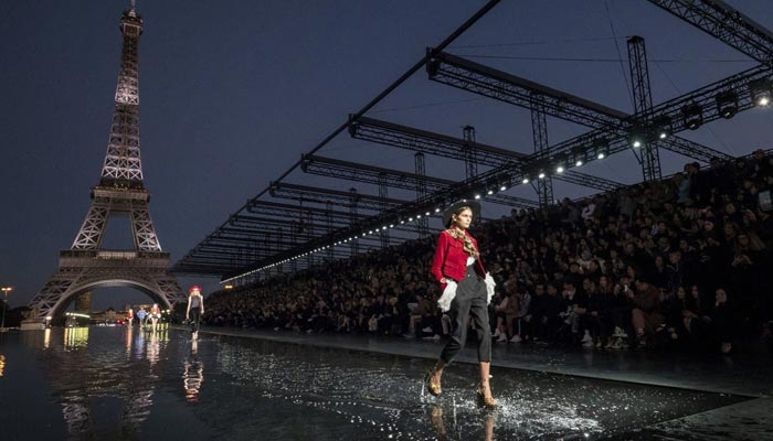 Yves Saint Laurent returns to Eiffel Tower runway