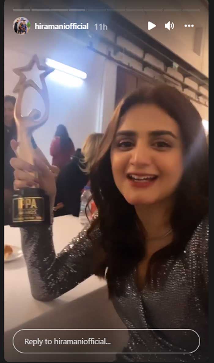 Hira Mani, Ahsan Khan honored at IPPA Awards in Turkey