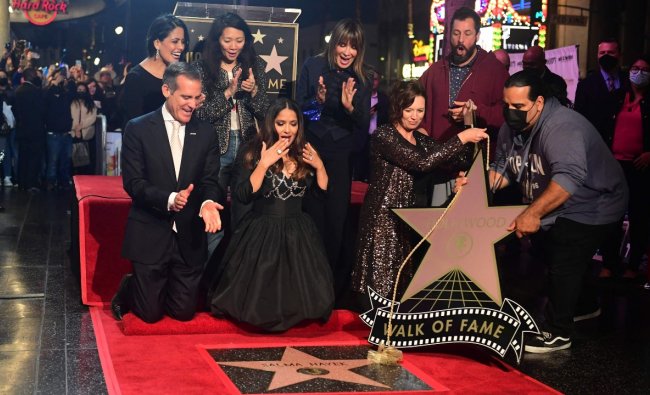 Salma Hayek receives Hollywood Walk of Fame Star