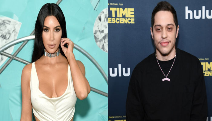 Kim Kardashian constantly giggles around Pete Davidson