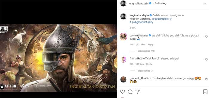 Engin Altan leaves fans excited with PUBG collaboration