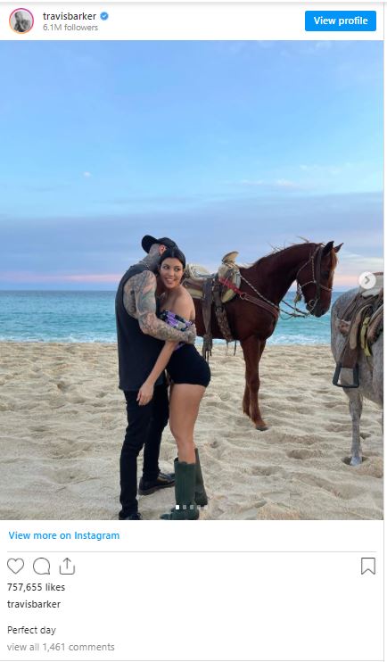 Take a look at Travis Barkers perfect day with beau Kourtney Kardashian in Mexico