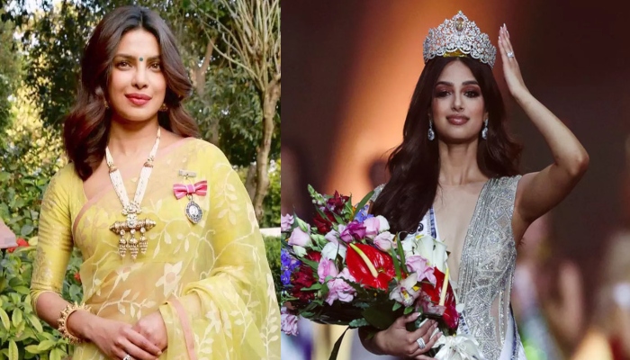 Priyanka Chopra Celebrates Miss Universe 2021 Harnaaz Sandhus Historic Win Sonic Pk Tv