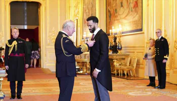 Walking Away singer Craig David receives MBE from Prince Charles