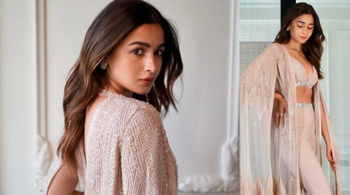 Alia Bhatt looks stunning in nude bralette & embellished cape, SEE