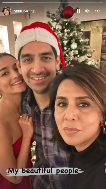 Alia Bhatt, Ranbir Kapoor spend loved-up Christmas with Neetu Kapoor, see pics