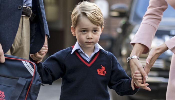Prince George,  Prince William and Kate Middletons eldest child, attends the Thomas’s Battersea School
