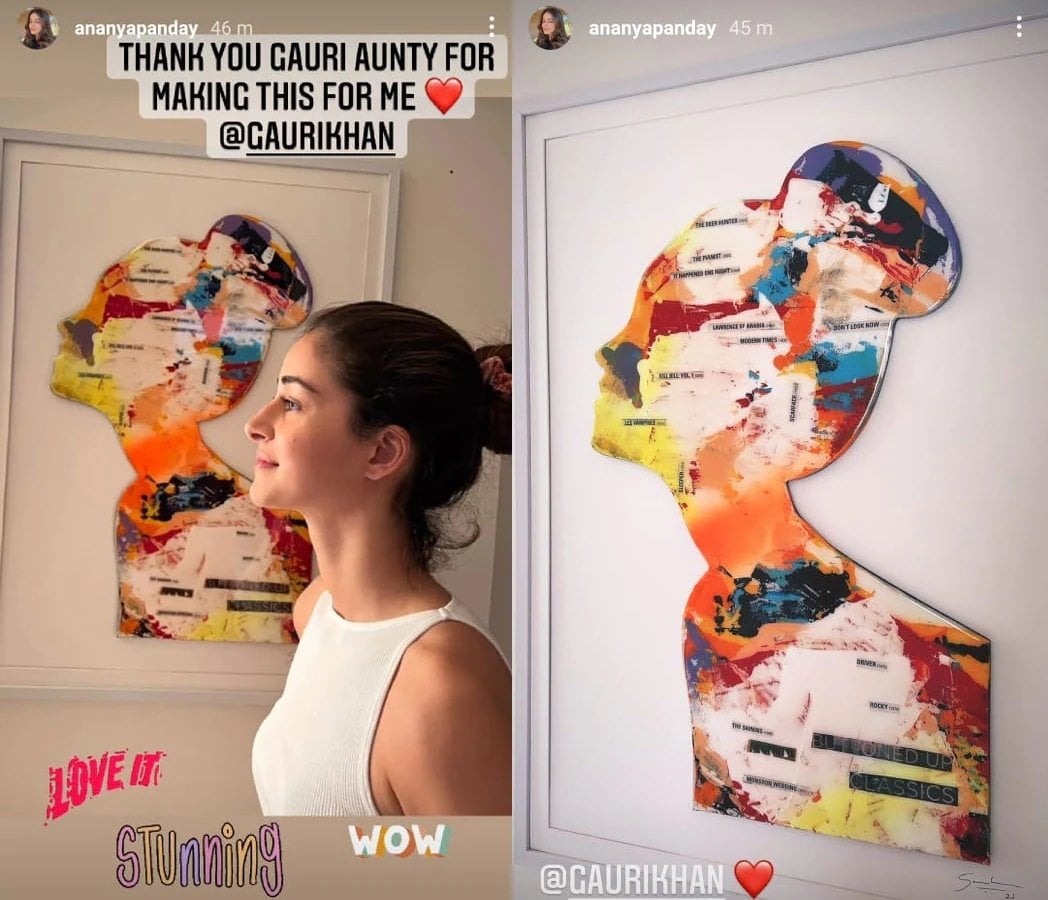 Ananya Panday has shared two pictures on Instagram Stories