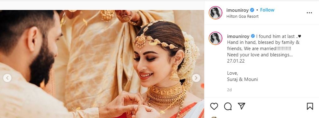 Mahira Khan sends love for Bollywood bride Mouni Roy