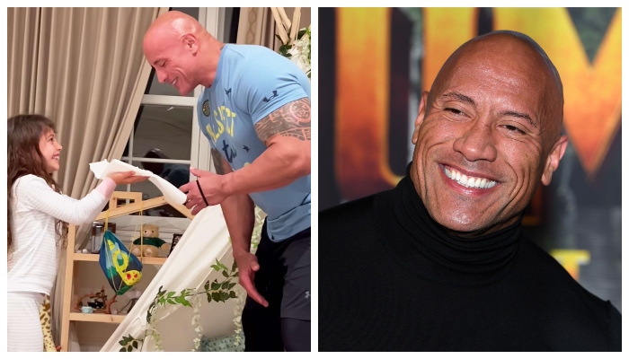 Dwayne Johnson shares adorable video of his daughters pulling hilarious prank: Watch