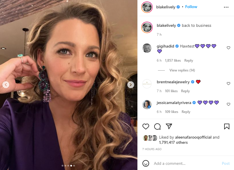 Blake Lively sets internet on fire! Poses in chic purple pantsuit for ‘Music Man’ opening