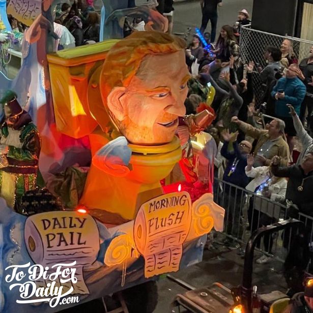 Mardi Gras floats make fun of famous complainers Prince Harry, Meghan Markle