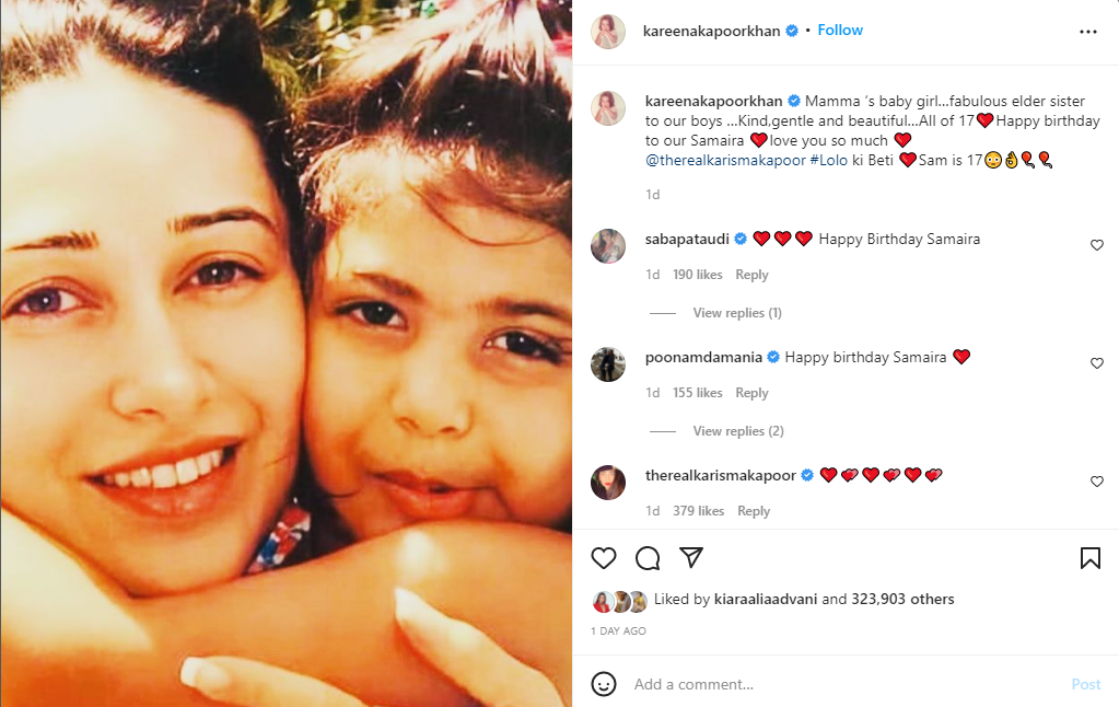 Kareena Kapoor pens birthday wish for Karisma’s son, posts Kiaan’s pic with Taimur