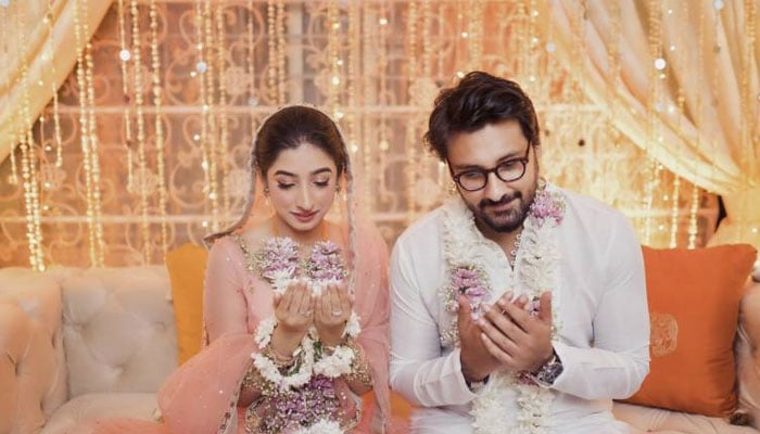 Mariyam Nafees tied the knot with her fiancé Amaan Ahmed in an intimate nikkah ceremony