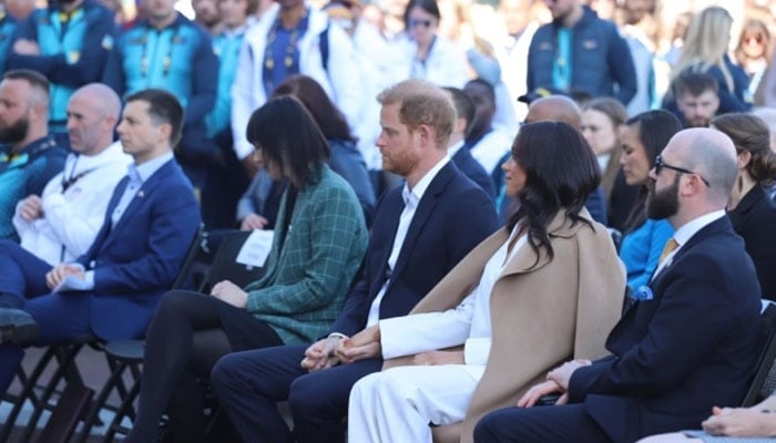 Meghan Markle calms Prince Harry down amid emotional takeover: Watch