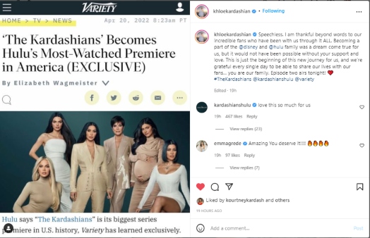 ‘Speechless:’ Khloe Kardashian reacts to ‘The Kardashians’ biggest launch on Hulu