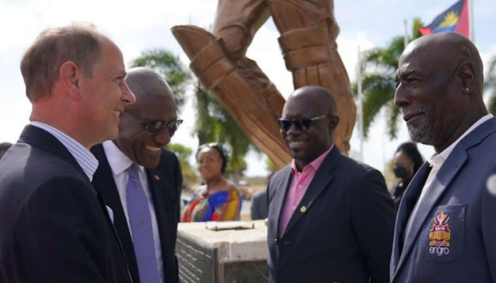 Prince Edward meets West Indies cricket legends