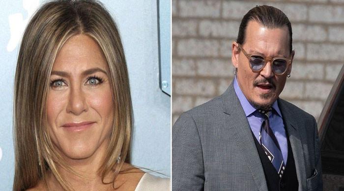 Jennifer Aniston and other celebrities show support for Johnny