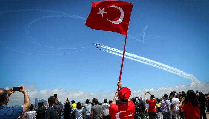 Turkey shows off drones at Azerbaijan air show