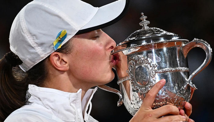 Iga Swiatek has no expectations for Wimbledon. Photo: AFP