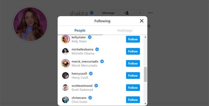 Shakira starts following Chris Evans, Henry Cavill on Instagram amid split with Gerard Pique