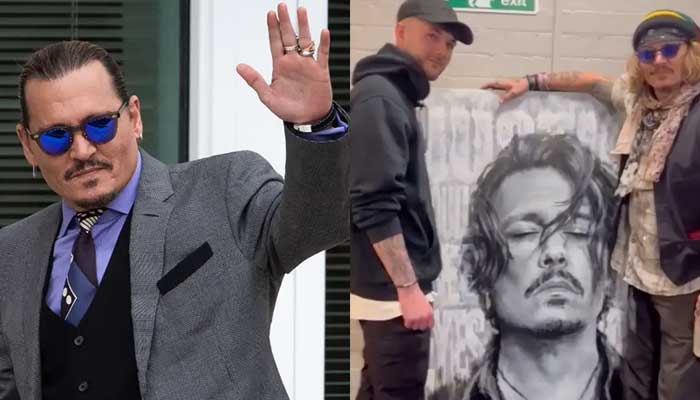 Johnny Depp receives portrait of himself from a lover, thanks fans for support: Video