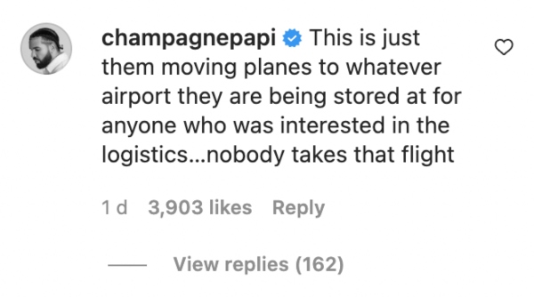 Drake sparks backlash after he defends 14-minute private jet flights