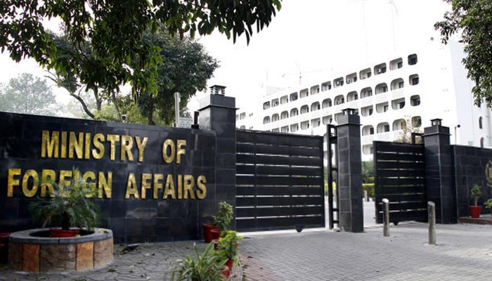 The front facade of the Ministry of Foreign Affairs building in Islamabad. — Radio Pakistan/File