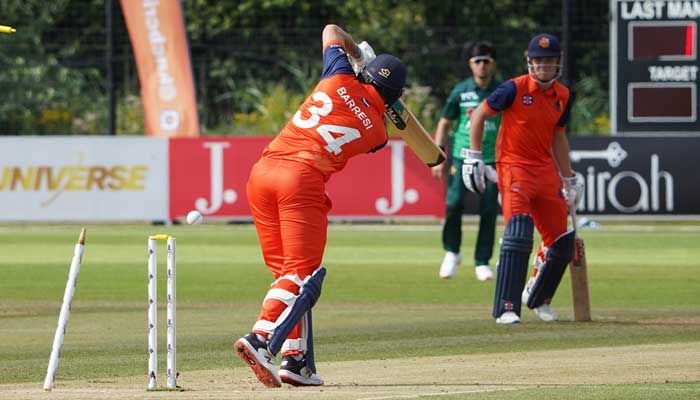 Netherlands hand 187-run target to Pakistan in second ODI. Photo: Twitter/PCB