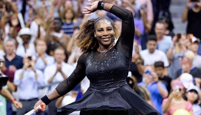 US player Serena Williams celebrates after defeating Montenegros Danka Kovinic during their 2022 US Open Tennis tournament womens singles first round match at the USTA Billie Jean King National Tennis Center in New York, on August 29, 2022. — AFP