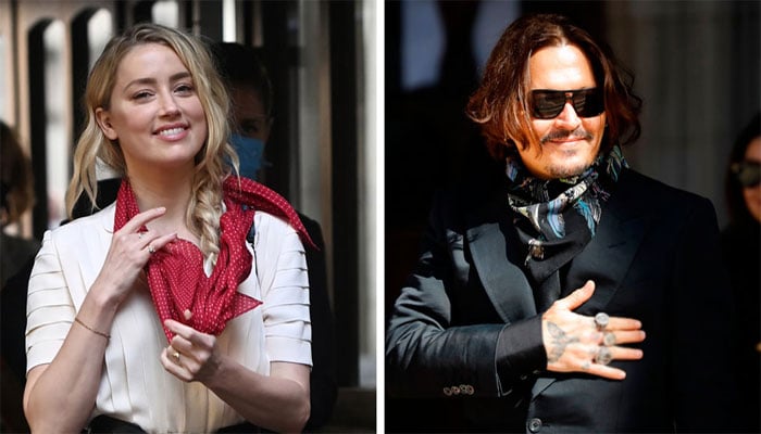 Amber Heard reacts to Johnny Depp VMAs appearance