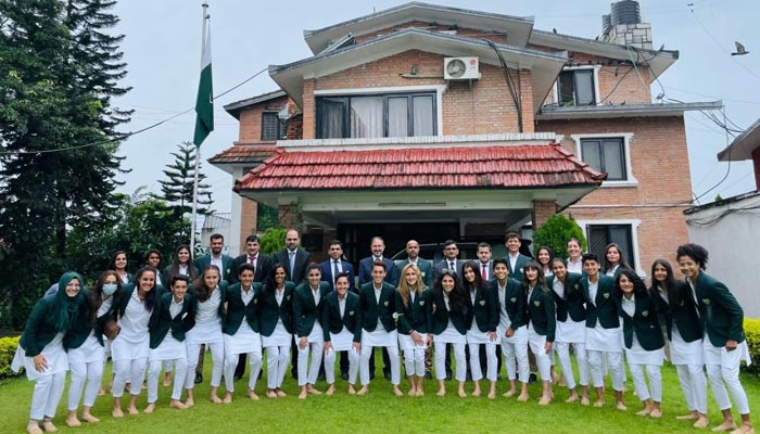 Pakistan womens football team. — PFF/File