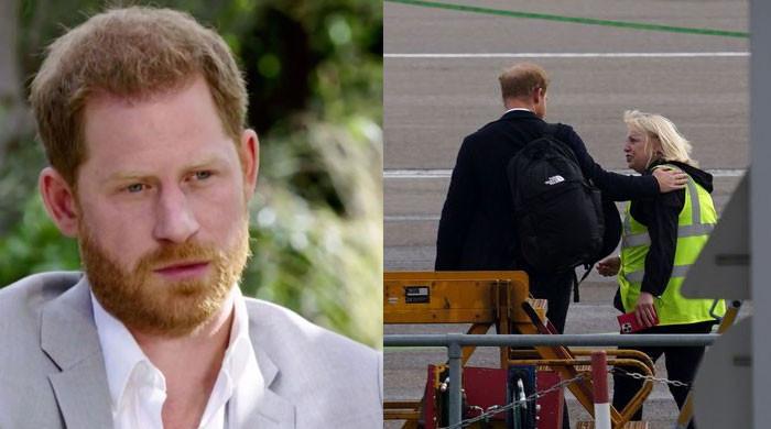 Prince Harry goes viral as Duke comforts airport worker after Queen's death