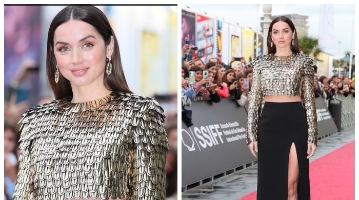 Ana de Armas attends the Premiere of 'Blonde' during the 70th San Sebastian  International Film Festival