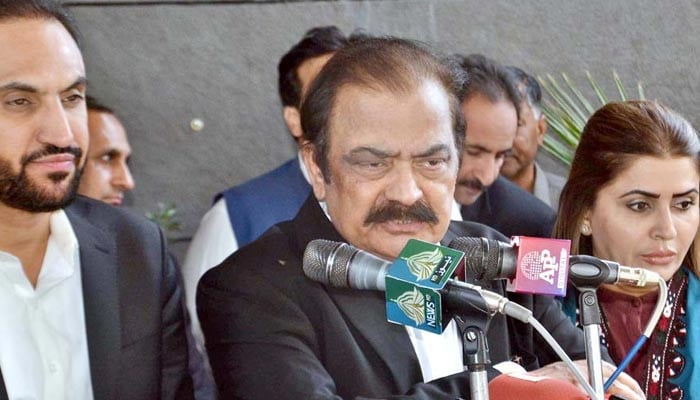 Rana Sanaullah says Imran Khan's videos 'neither worthy of being seen nor being shown'