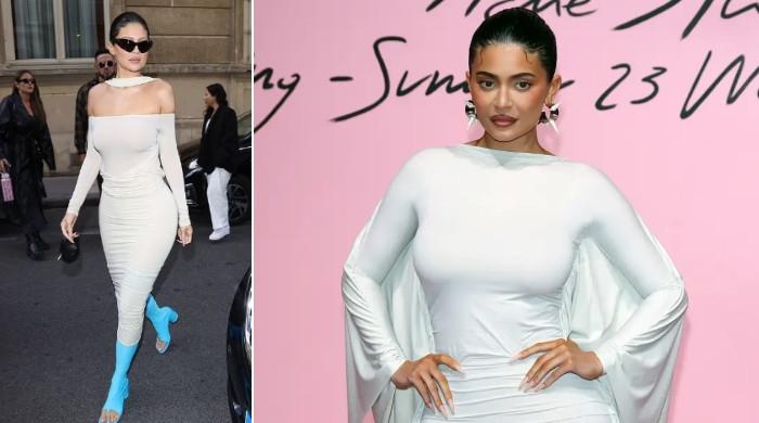 Kylie Jenner Wears Blue Dior Boots That Were The Star Of NYFW — PHOTOS