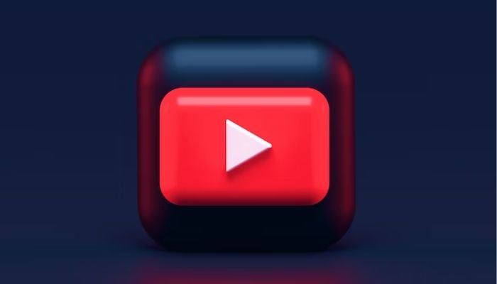 YouTube logo shows in 3D.— Unsplash