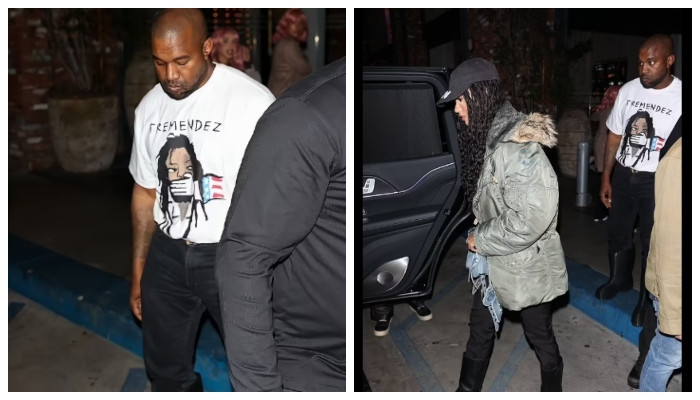 Kanye West Wears Tremendez Printed Shirt During Date With New Girlfriend Juliana Nalu